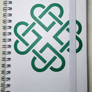 Klein notitieblok met Celtic knot ontwerp