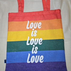 Tote bag regenboog love is love is love
