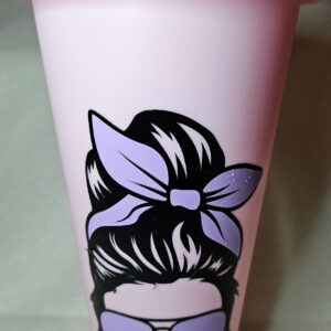 Drinkbeker vrouw met knot